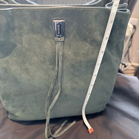 NWT!! Rebecca Minkoff Darren Shoulder Bag in Deep Jade/Gunmetal - Picture 10 of 11